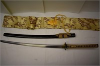 Tan Handle w/ Black Sheath Samurai Sword