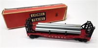 Lionel 6477 Bulk Car with Pipes In Box
