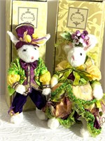 Mr and Mrs Cotton Tail Bunny by Mark Roberts