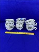 12pc Hall tea cups