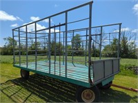 9' X 17' METAL BASKET WAGON