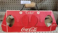 CARDBOARD COCA-COLA CARRYING TOTE FOR 12 BOTTLES