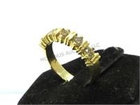 14 k gold & canary diamond ring, size 6