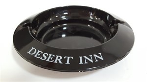 Vtg Deep Black-Purple DESERT INN Las Vegas Ashtray