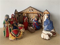High-End Fabric Cradle Hymn Nativity Set