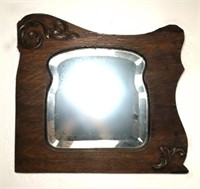 Vintage Oak Wall Mirror