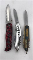 3 Folding Knives, 2 Are Multi-purpose Great For