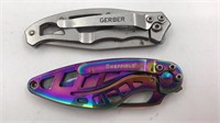 2 Folding Knives Gerber & Sheffield