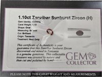 1.10ct Zanzibar Sunburst Zircon (H)