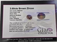 3.60cts Brown Zircon