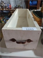 Wooden planter w/ HOME