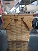 Hand woven longaberger basket