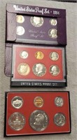 1976, 1982 & 1984 U.S. Mint Proof Sets
