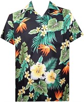 Alvish Hawaiian Shirts Mens Beach Aloha Casual