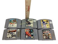 Nintendo 64 games:  South Park, NASCAR 99, Triple