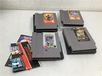 (4) Vintage Nintendo games  None play tested