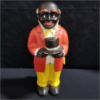 Vintage Uncle Moses 11" Tall Bank  Cast Iron