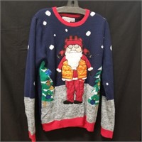 Jolly Sweaters Hunting Santa Size Medium