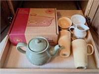 Longaberger Stoneware Bowls, Utensils