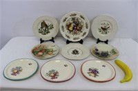 Assortment of Vintage Decorative Plates