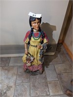 Resin Native American Figurine