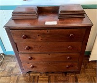 Antique Oak Sideboard China Chest