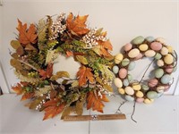 Fall Wreath & Easter Wreath