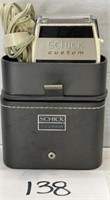 Vintage Schick Cordless Electric Shaver W/ Case