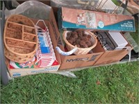 3 Boxes-Table Cloths, Place Mats, Baskets