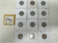 Coins-13 Buffalo Nickels-1 from 1935