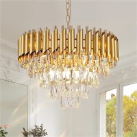 Modern Crystal Chandelier  20 inches  4 Tiers