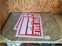 Granite Slabs & For Sale Signs