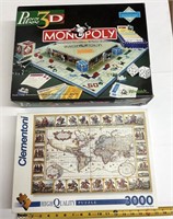 Complets, Puzz3D Monopoly avec pièces de jeu+