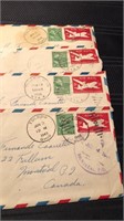 US Stamp, 1949 Vintage Correspondence, French
