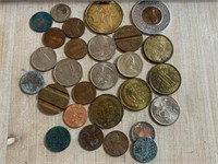 LOT OF MISC TOKENS AND CHANGE
