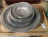 ASSTD PEWTER PLATES