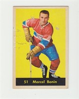 1960 Parkhurst Marcel Bonin Hockey Card