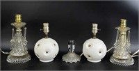 Selection of Vintage Glass Lamps