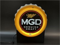 Fallon Miller MGD Genuine Draft Neon Sign