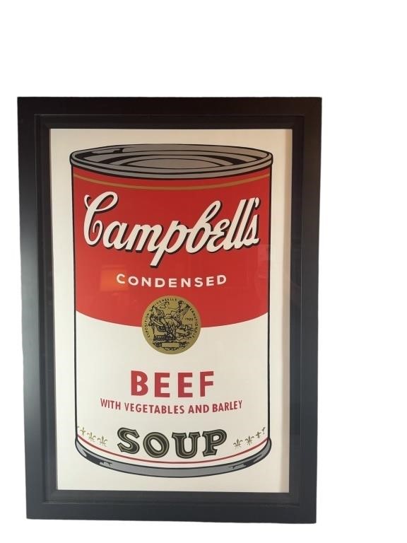 Andy Warhol "Beef" Screenprint on Board