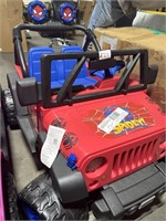 Power wheels jeep wrangler toy for children as is