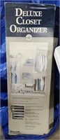 Deluxe Closet Organizer, in box, see photo for