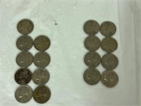 17 Jefferson Nickel Circulated