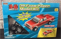 3D Foam Paper Pickup Truck Model kit