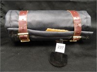 Roll Up Leather Knife Bag; Hickory Hill Brand;