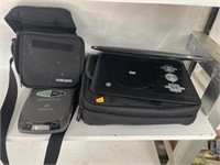 Portable dvd  player and kenwood cd player