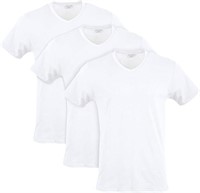 5 piece Size Medium Gildan Men V-Neck T Shirt