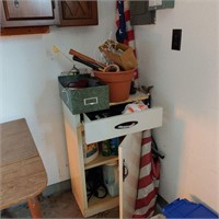 Small Cabinet and all contents, including flags