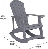 Flash Furniture Savannah All Weather Adirondack Ro