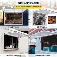 VEVOR Concession Window for Food Truck 64 x 40 Inc